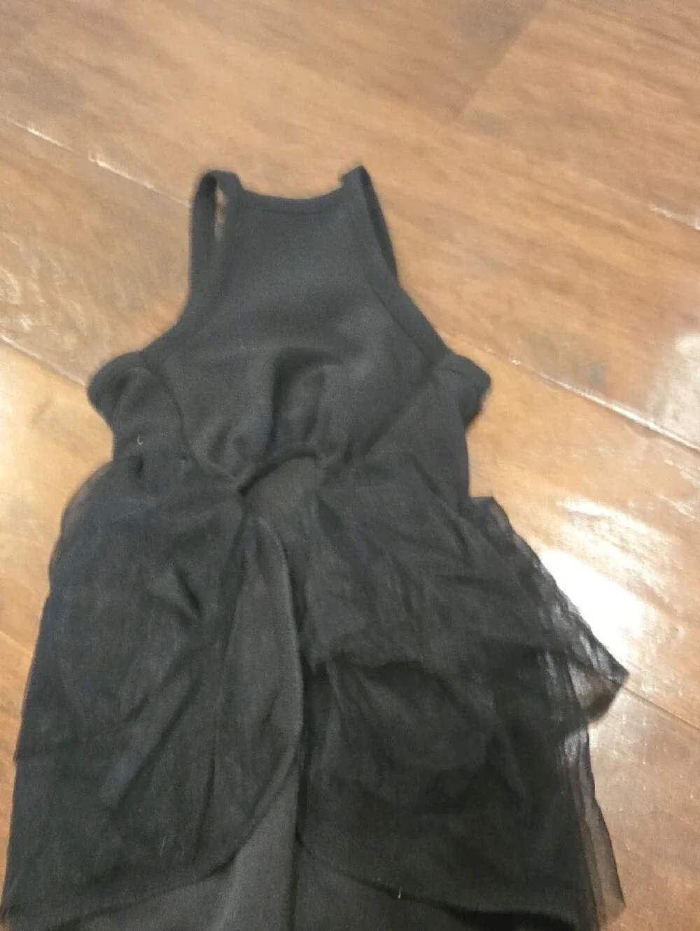 Black Dog Dress with Pink Bow - Elegant Pet Tutu